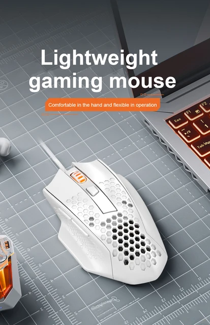 Redragon M585 Lightweight Wired Gaming Mouse - White Redragon M585 Lightweight Wired Gaming Mouse - White